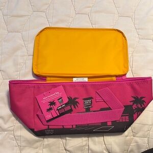 Pink and Yellow Trader Joe's Insulated Bag